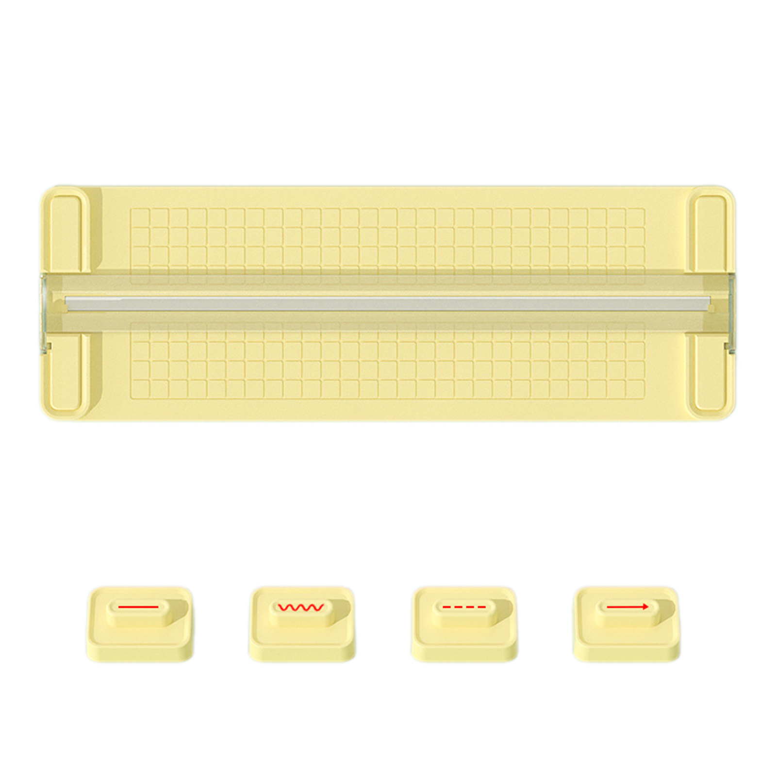 4 in 1 Multifunctional Paper Cutter Manual Paper Trimmer Craft Paper Cutter with 4 Style Scrapbooking Tool: black