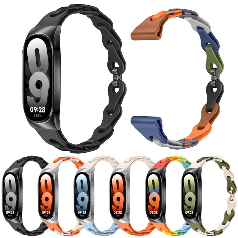 Holle siliconen band voor Xiaomi Mi Band 9 Mi 9 Officiële stijl vervangende horlogeband armband voor Xiaomi Mi Band 8 Mi Band 9 riem
