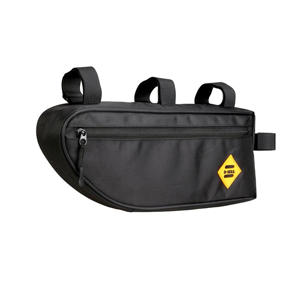 Multifunctionele Effen Kleur Fiets Driehoek Tas Bike Frame Voor Tube Bag Waterdichte Pouch (L) voor Wandelen En Reizen