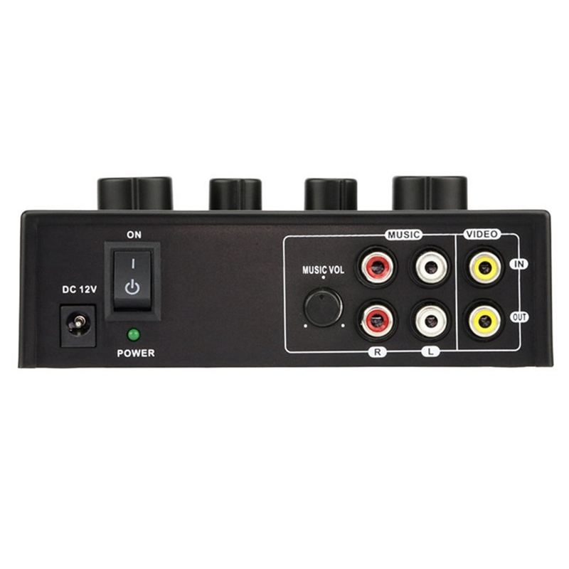 Mixer Home Mini Reverberator Karaoke Pre-Amplifier Microphone Amplifier-US Plug