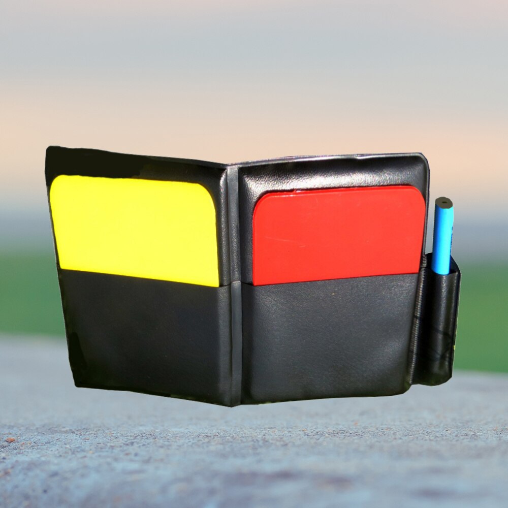 1PC Referee Card Set Easy to Use Red Card Yellow Card Red Yellow Cards for Football Match: Default Title