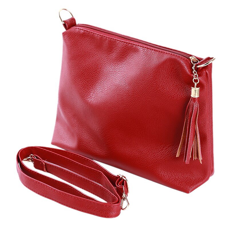 Damestassen leren crossbody tas dames schoudertas kwastje luxe dames grote capaciteit tote bags effen kleur