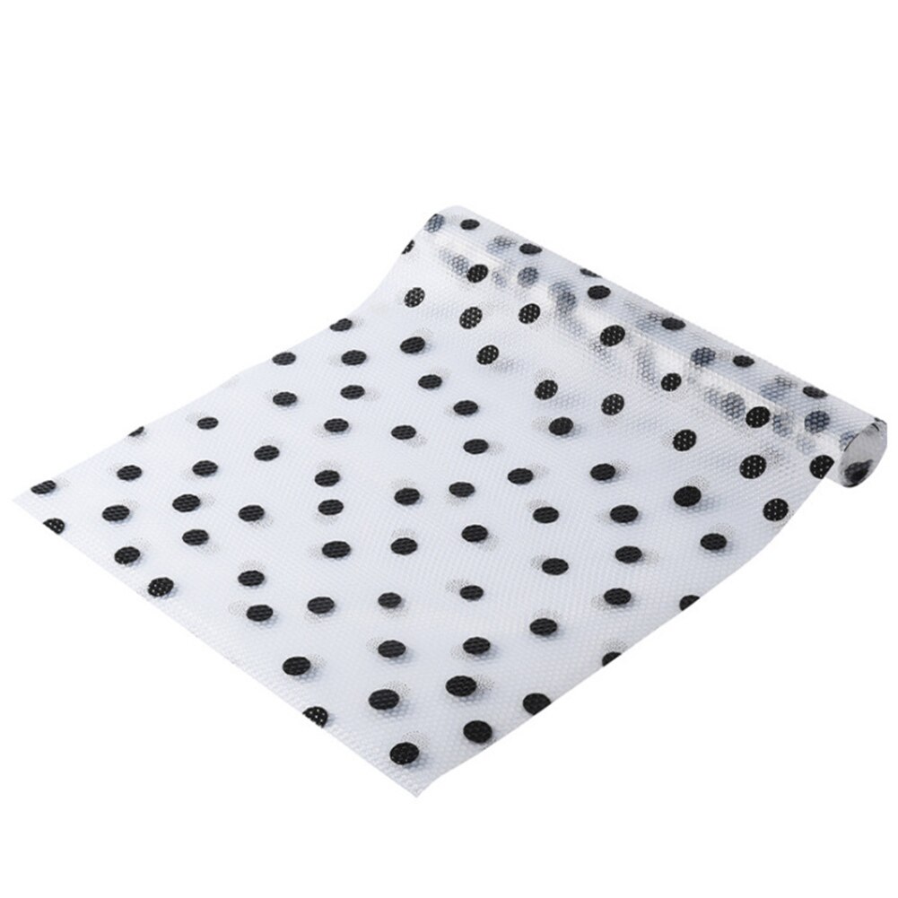 121.5cm x 45cm skuffematte oljetett fuktighet kjøkkenbord hylleforingsmatter skap pute pute sklisikkert vanntett skap sted: Prikker