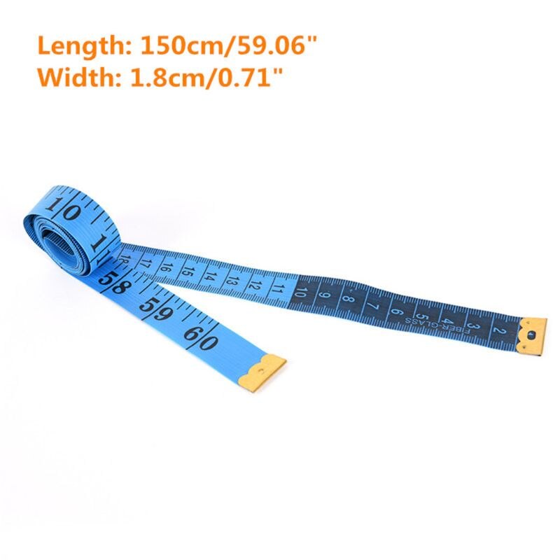 4 stk 150cm/60 " blødt målebånd til kropsmåling lineal skræddersyning fladt tape