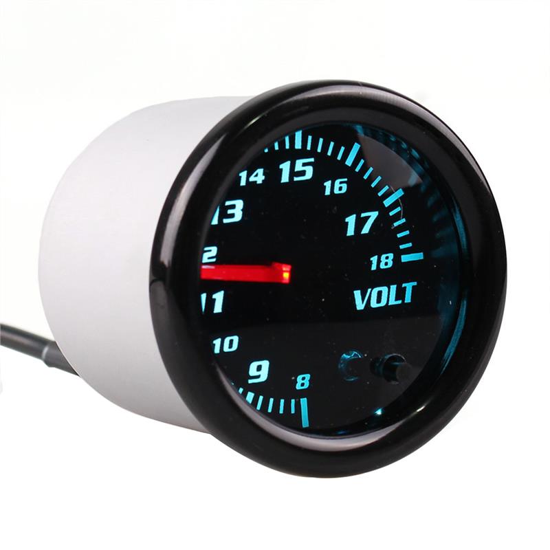 7 Color 2&quot; 52mm Tacometro RPM Meter LED Car Auto Tachometer Gauge Gauge Vacuum Car Meter Pointer Universal for Gasoline Motor: voltmeter
