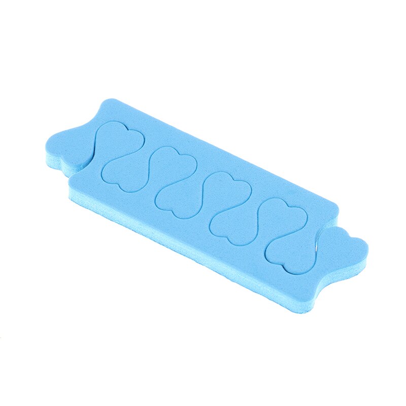 20pcs Soft Foam Sponge Finger Toe Separator Finger Separator Nail Art Feet Care Manicure Pedicure Flexible UV Gel Polish Coating: Blue