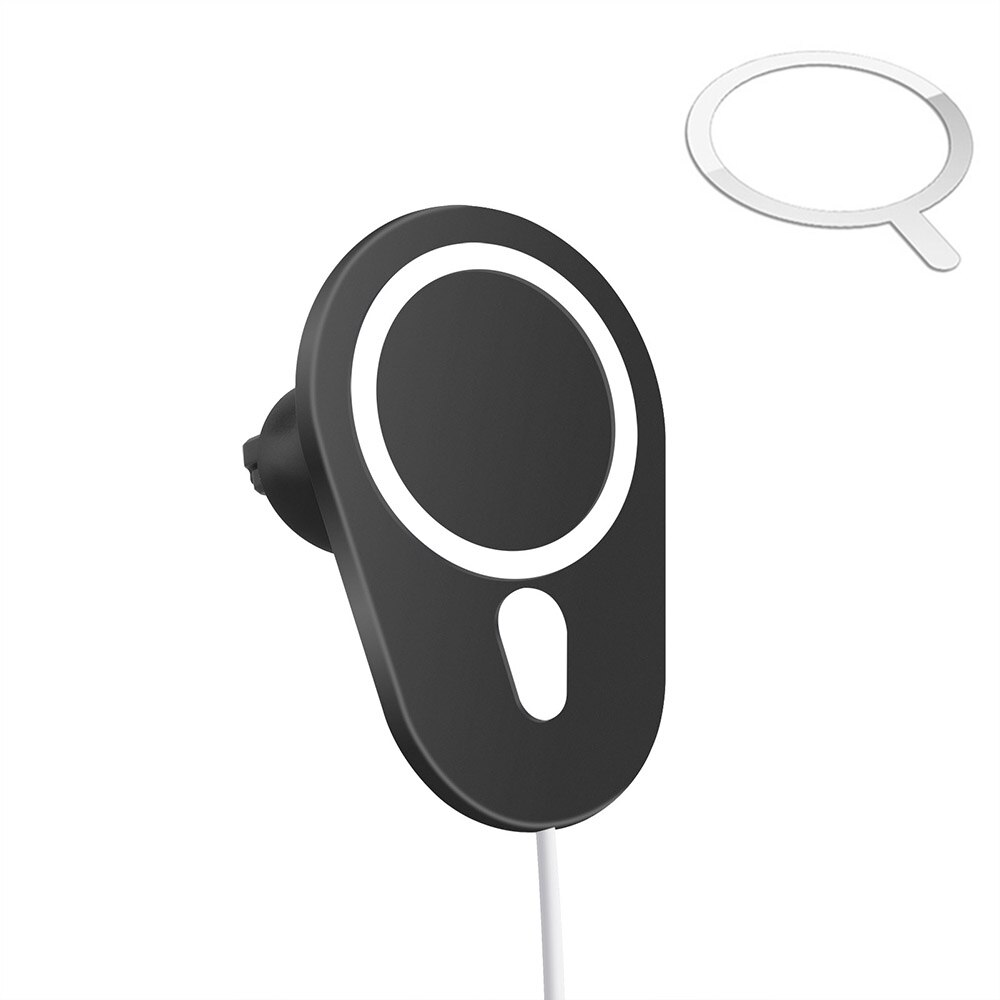 Dcae 15W Magnetische Wireless Car Charger Mount Voor Iphone 12 Pro Max 11 Xs Xr X 8 Samsung S21 s20 S9 Qi Snel Opladen Telefoon Houder: Default Title