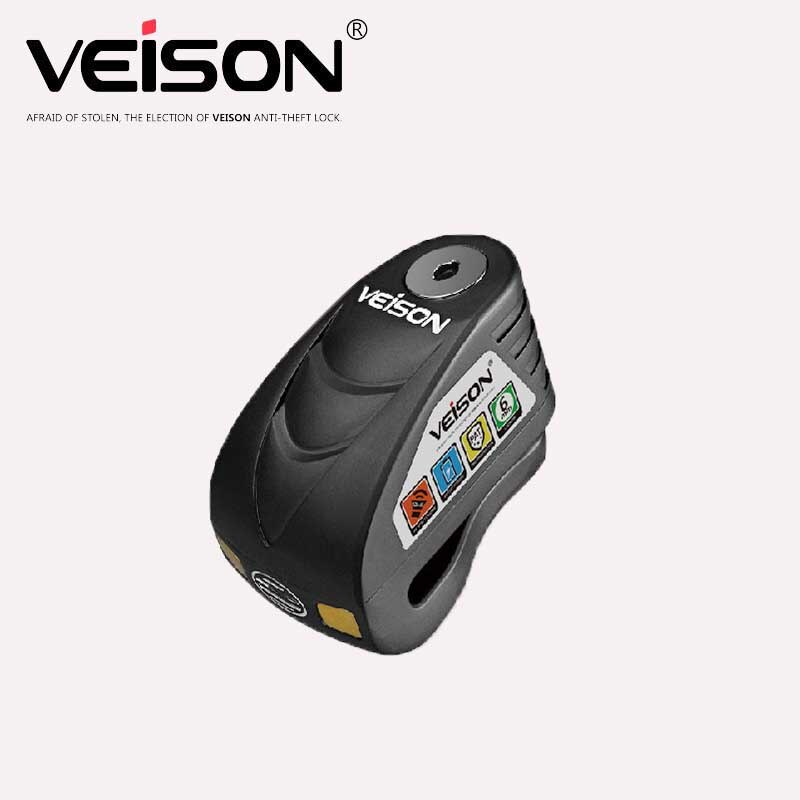 VEISON Motorrad Schloss Legierung Quad Schlösser Fahrrad Alarm Motorrad Alarm Anti-Diebstahl Rolle Fahrrad sperren Rabatt Quad Schlösser Vorhängeschloss moto: Schwarz