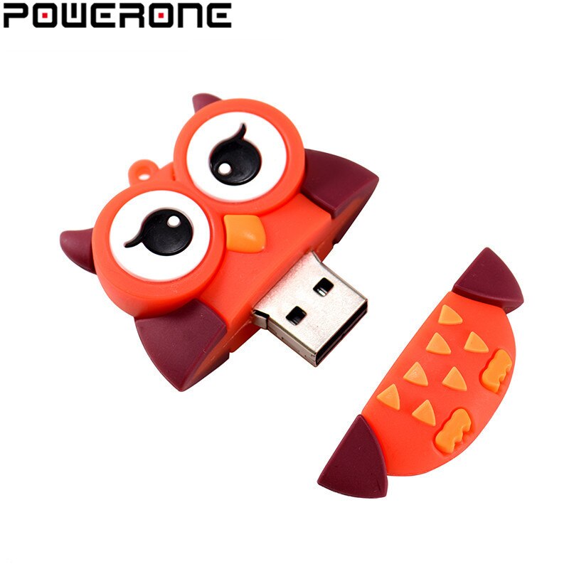 POWERONE ! Cute mini cartoon penguin owl pen drive usb flash drive pendrive 4 GB/8 GB/16 GB/32 GB usb stick