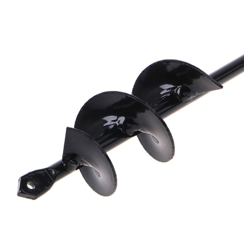 Black Home Yard Garden Flower Plant Farm Planting Auger Digger Twist Spiral Bit Digging Holes Drill Bit Tools