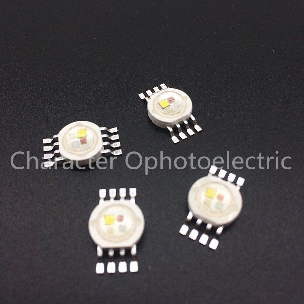 20 stuks rgbw (rgb+w ) 4*3w 12w led-lamp emitterdiodes voor podiumverlichting, krachtige led 45 mil epistar led-chip