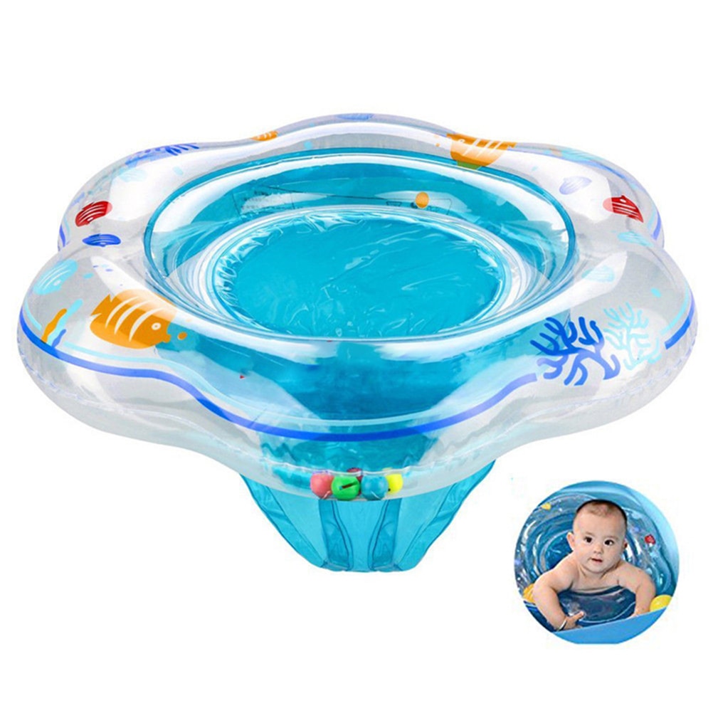 Spædbarn baby armhule flydende svømning ring oppustelig barn svømning ring svømning tilbehør barn svømning sæde pool tilbehør  #40: Blå