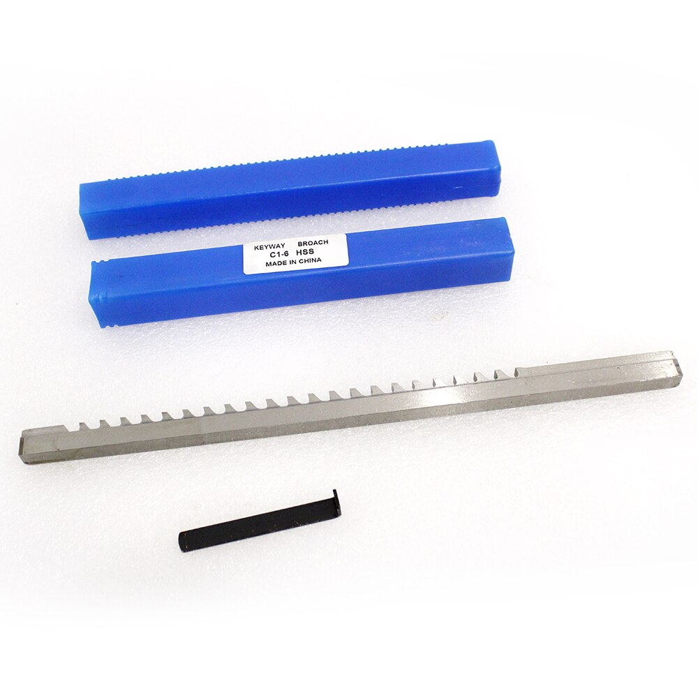 Outil de coupe de Keyway et de cale, broche de Keyway de Type poussoir HSS 6mm C1, taille métrique pour le travail des métaux de routeur CNC