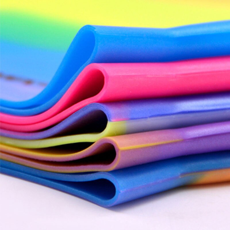 Nowy projekt dorosłych wodoodporne czepki kąpielowe silikonowe czepek pływacki mężczyzna kobiet duże rozmiary cukierkowe kolory czepek kąpielowy nosić kapelusz