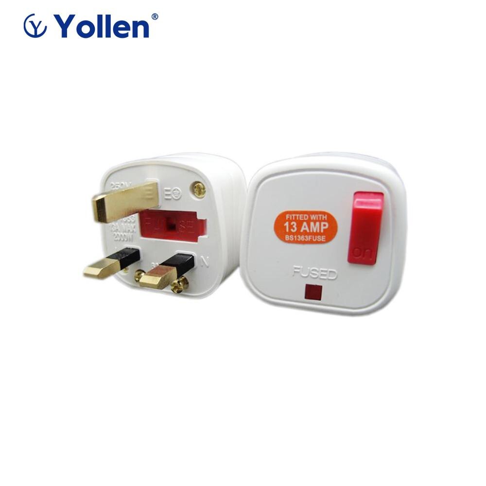 Electric Plug UK Standard Power Socket Adapter 13A 250V International Wiring Socket Power Charger Converter Fuse Adapter switch