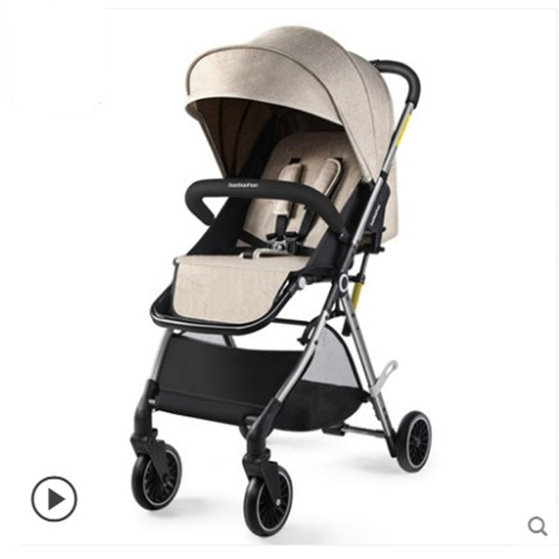 Baby stroller can sit reclining shock absorber child stroller light portable high landscape folding stroller