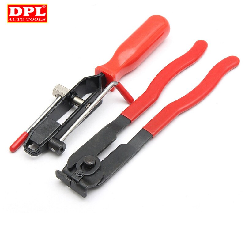 2pcs/set CV Joint Clamp Banding Install Tool Ear Type Boot Clamp Pliers Metal Hand Tool Red+Black CV Boot Clamp Pliers: 2PCS
