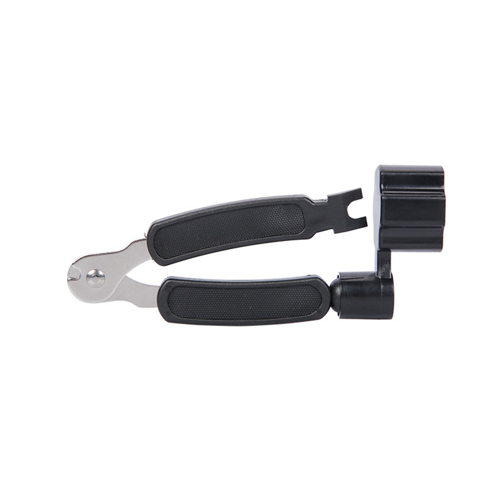 3 In 1 Guitar String Winder High Leverage Handle Metal & ABS Replace Strings 1-String Winder Feature For Mandolins: WHITE