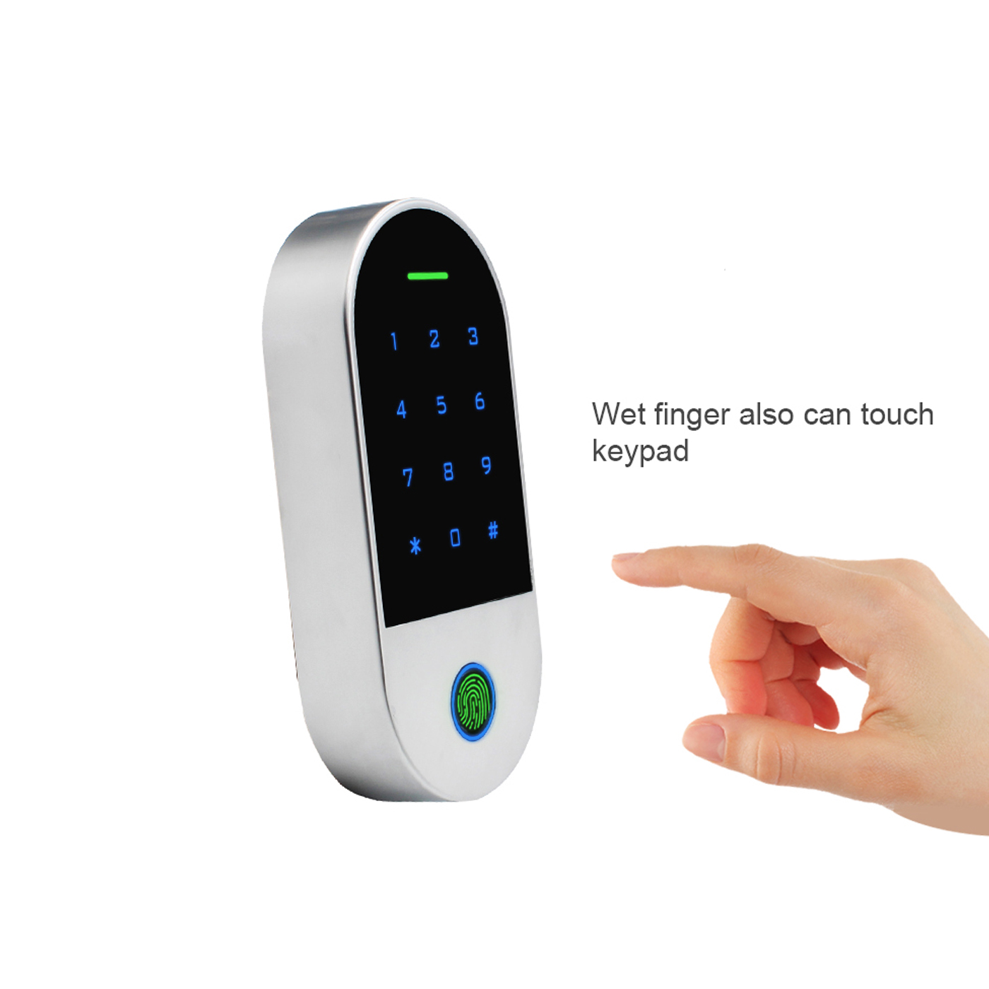 Metal Biometric Fingerprint Standalone Access Control System Rfid 125khz Reader Bluetooth Door Opener Waterproof 1000Users
