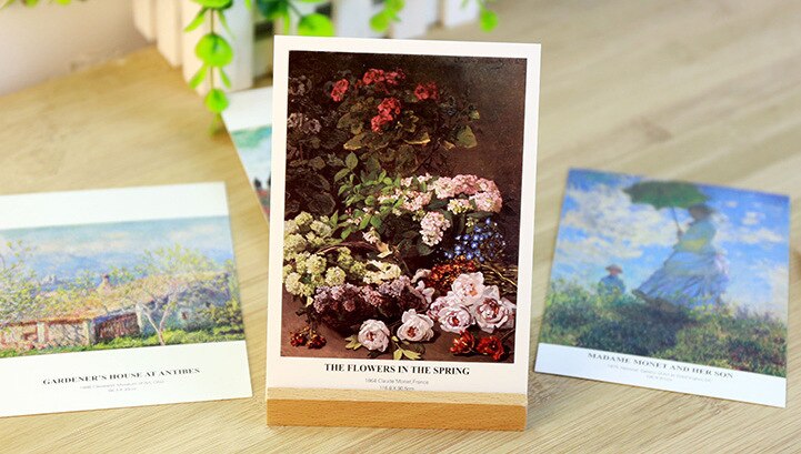 Monet – carte de vœux créative, 30 pièces, nouvelle série d&#39;artiste, DIY, cartes postales, d&#39;anniversaire, carte de Message