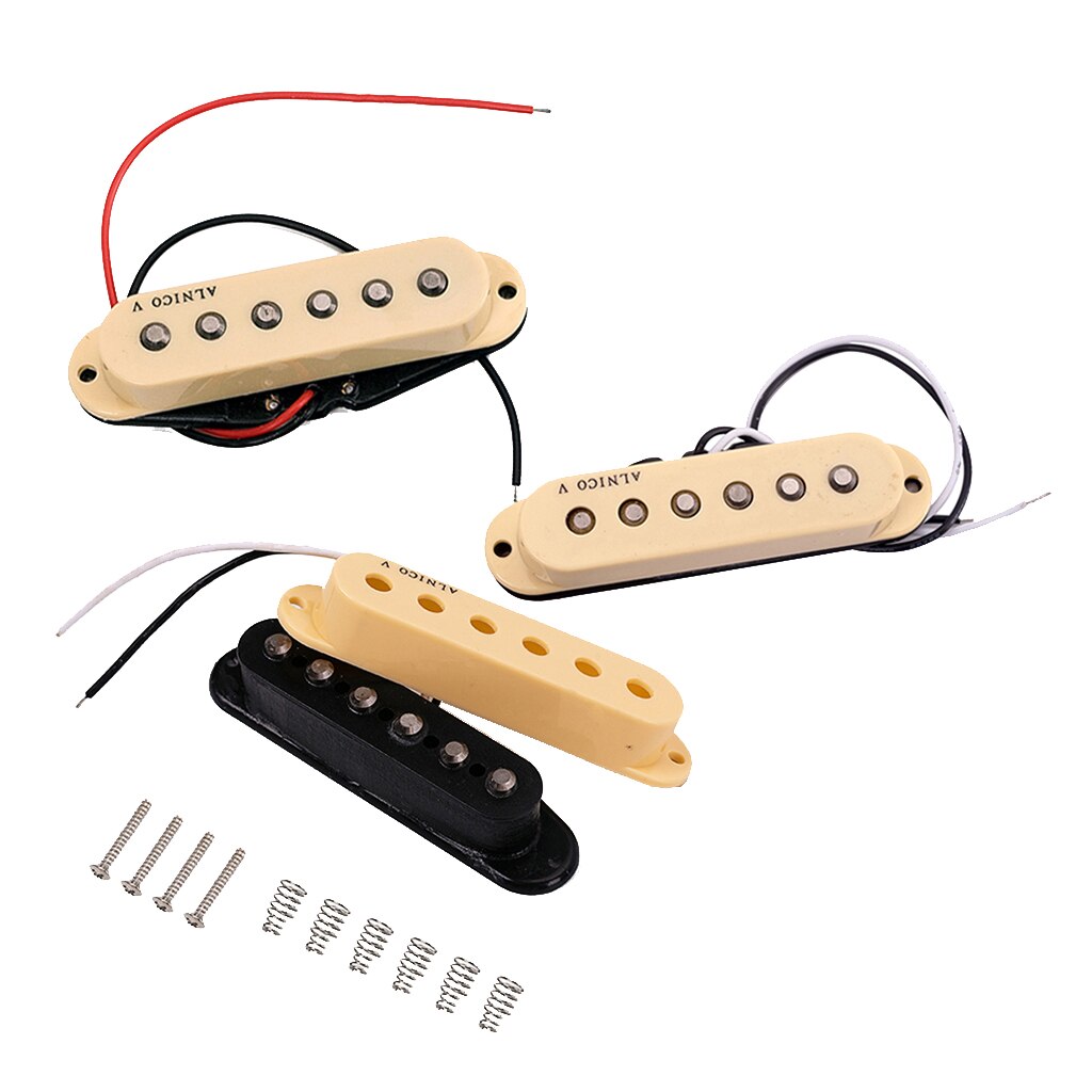 Alnico v kitaran soitin yksikelainen humbucker mikrofoni kaula keskisilta setti st beigelle sähkösinglguitar osat tarvikkeet