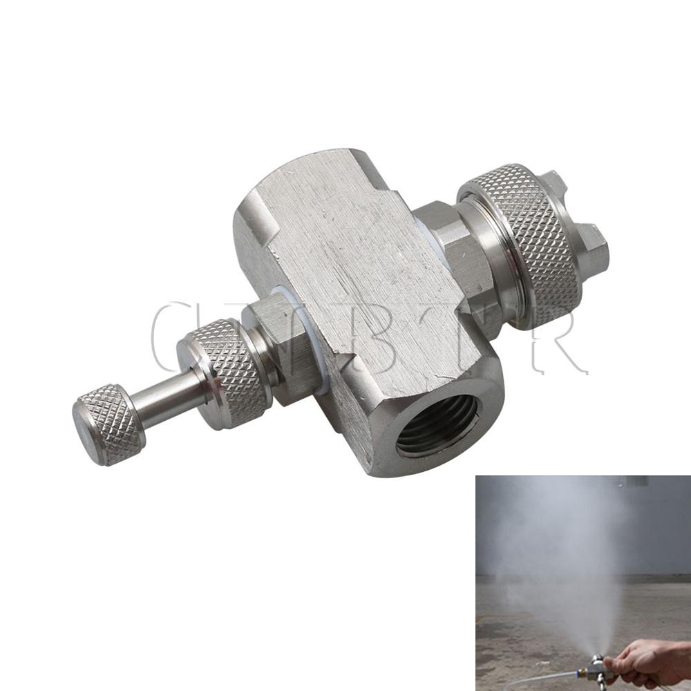 Justerbart luftförstoftande dimmunstycke dimmunstycke extern blandningstyp