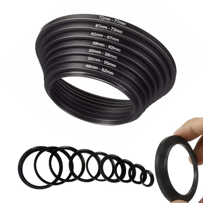 Slr Camera Lens Adapter Ring 49Mm-52Mm 49-55Mm 49-58Mm 49-62Mm 49-67Mm 49-72Mm 49-77Mm 49 Tot 77 Step Up Filter ring Adapter