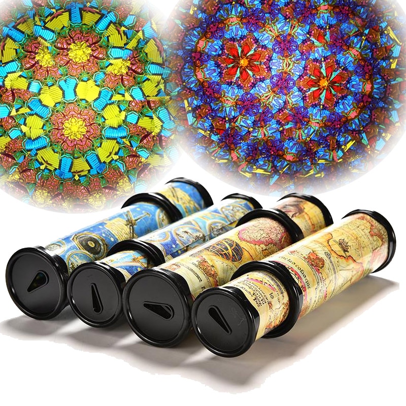 30 cm Pädagogisches Rotierenden Magie Kaleidoscopes 3D Glas Phantasie Vorschule Klassische Spielzeug für freundlicher Baby freundlicher Puzzle holz Spielzeug