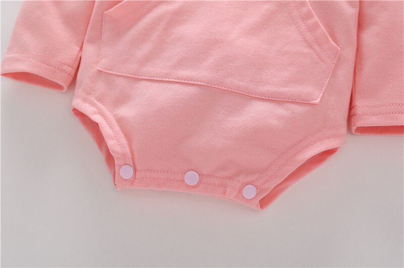 Pasen Baby Bodysuit Peuter Baby Baby Jongens Meisjes Bunny Oren Romper Outfits Lange Rabbit Ear Hooded Jumpsuit Schattige Baby Kleding