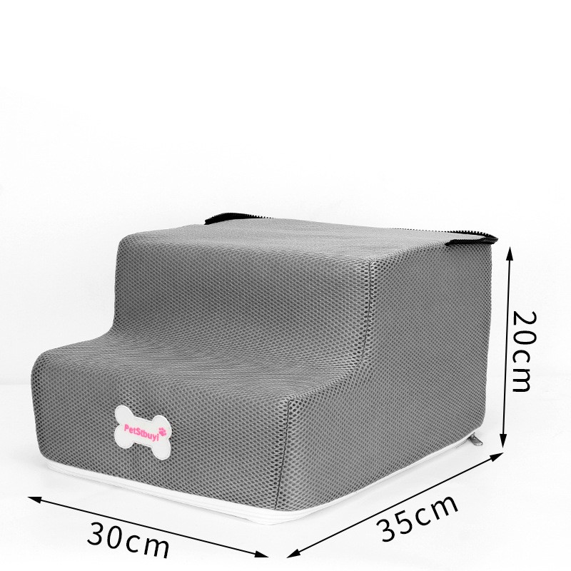 Dog House Dog Stairs Pet 3 Steps Stairs for Small Dog Cat Pet Ramp Ladder Anti-slip Removable Dogs Bed Stairs Pet Supplies