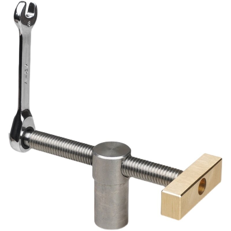 Woodworking Bench Dog Brake Inserts Workbench Fast Fixed Clip Clamp Brass Fixture Vise for 3/4" and 20mm Dog Holes: 1pc A / for 19mm 0.75inch