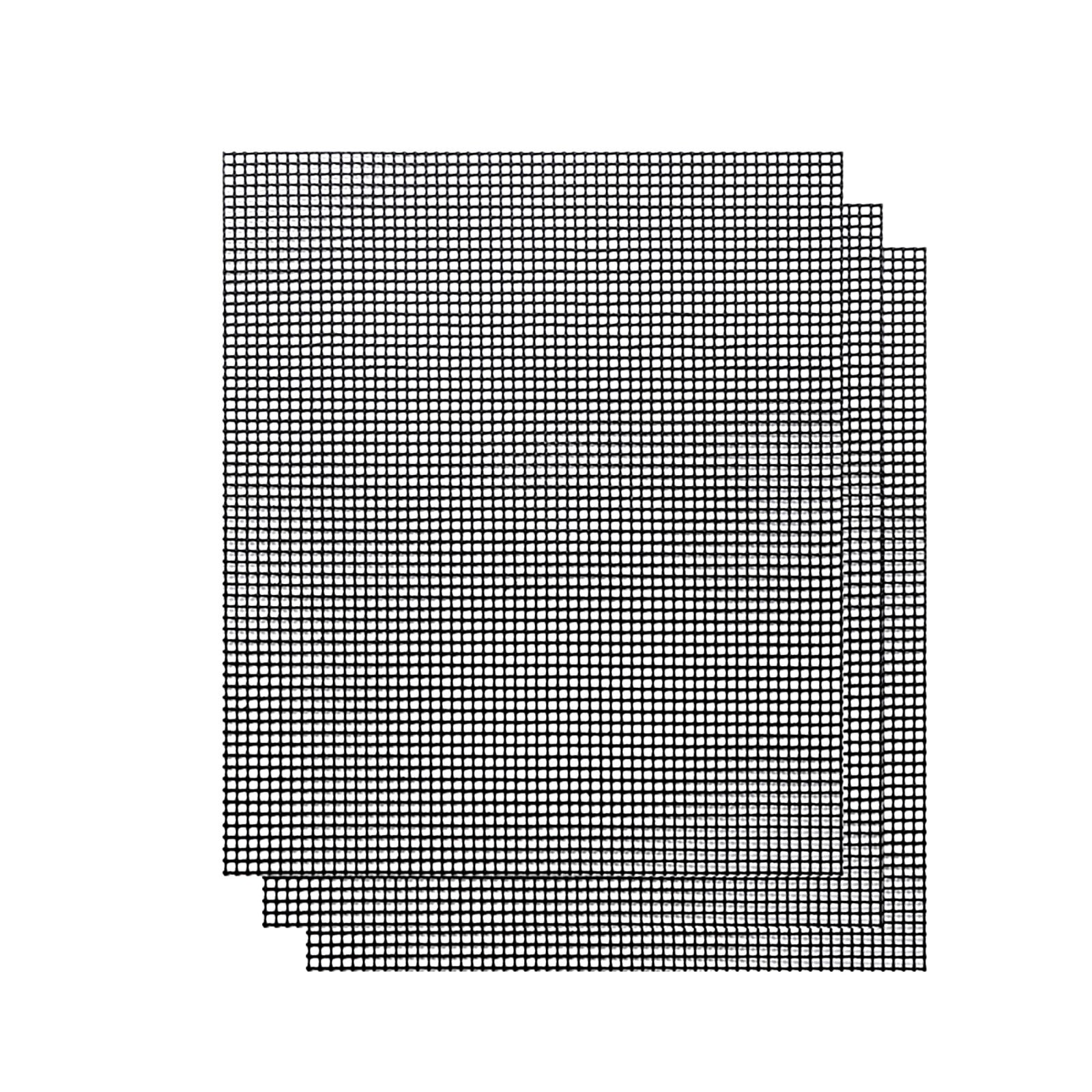 Tapis de cuisson en silicone résistant à la chaleur, grille creuse pour griller, maille pour barbecue, plaque de cuisson résistante aux hautes températures, filet pour barbecue #40: 3pcs