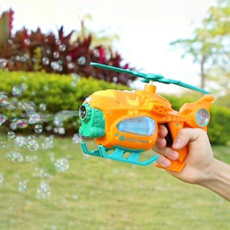 Electric Bubble Machine Music Lighting Toys Automatic Bubble Maker