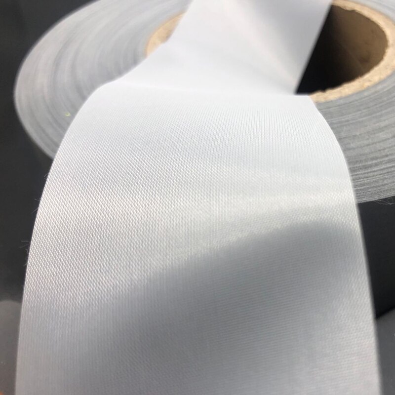 Hoge Zichtbaarheid Grade Naaien Reflecterende Stof Rand Trim Tape Voor Kleding Cap Zak Voor Veiligheid