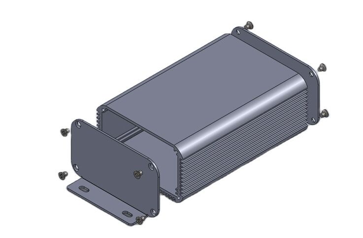 Aluminium Behuizing Elektronica Pcb Project Doos 80*45*115Mm Desktop Behuizing Diy