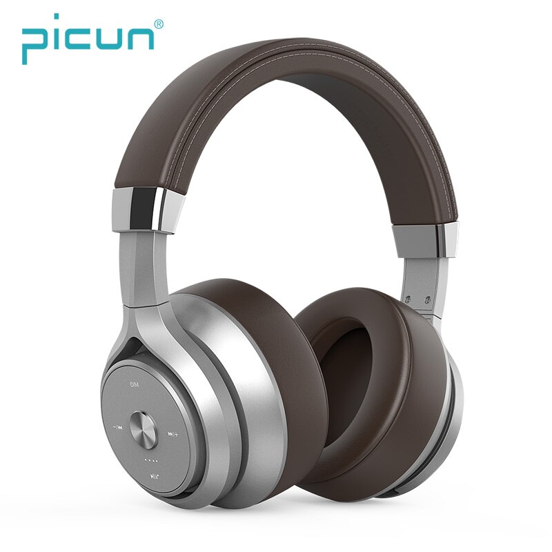 Picun-auriculares inalámbricos P28X con Bluetooth 5,0, cuatro núcleos, doble bobina móvil, graves, con micrófono