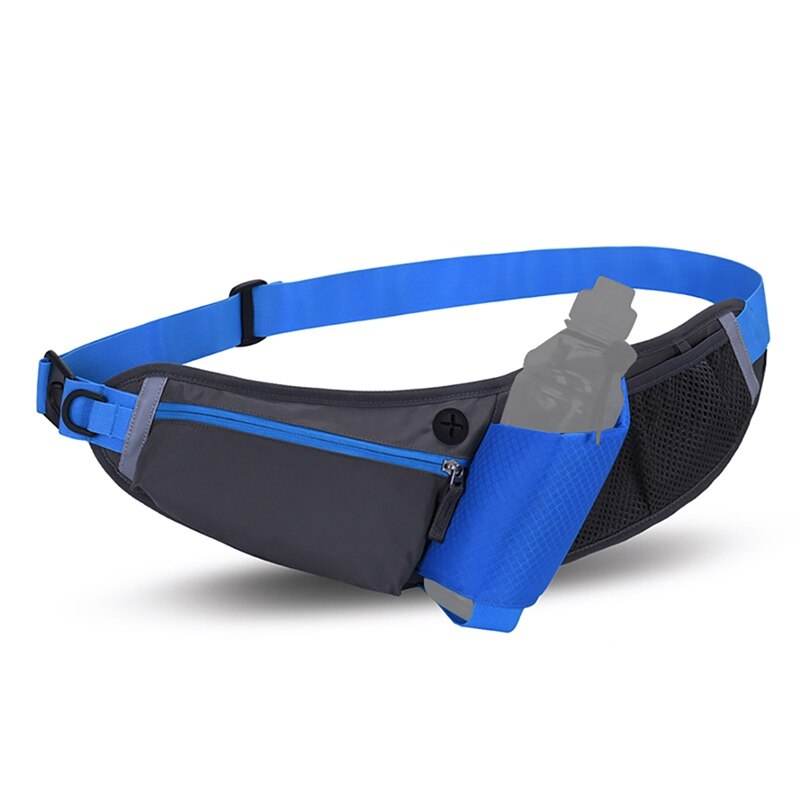Running Waist Bag Marathon Sports Waist Pack Lightweight Hydration Belt For Climbing Hiking Racing Gym Fitness: Silver color