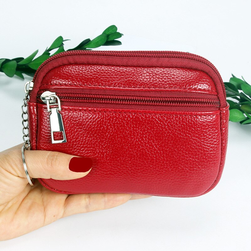 Mode Rits Korte Portemonnee Tas Voor Vrouwen Pu Lederen Clutch Tassen Leuke Kaarthouder Vrouwelijke Vouwen Kleine Portemonnee Mini sleutelhanger