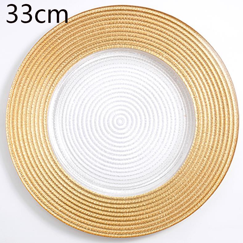 21cm/27cm/33cm Glass Salad Plate Kitchen Plate Burdock Fruit Vegetable Plate Suitable For Home Hotel Restaurant Use Kitchenware