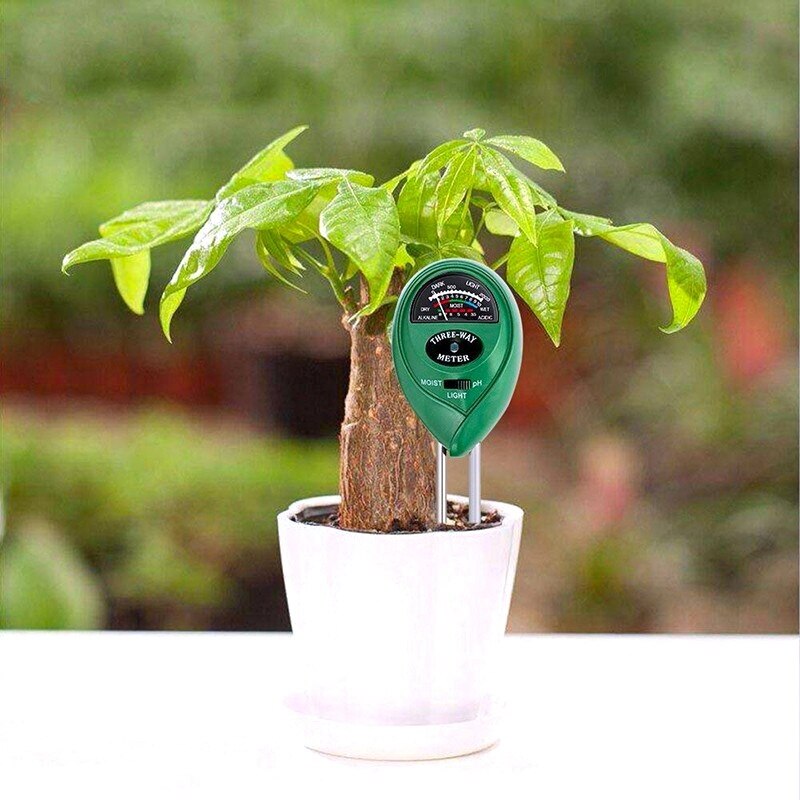 Soil Moisture Measuring Sensor 3 in 1 Humidity Hygrometer Hydroponic Gardening Plant Flower Soil PH Tester Analysis Tools