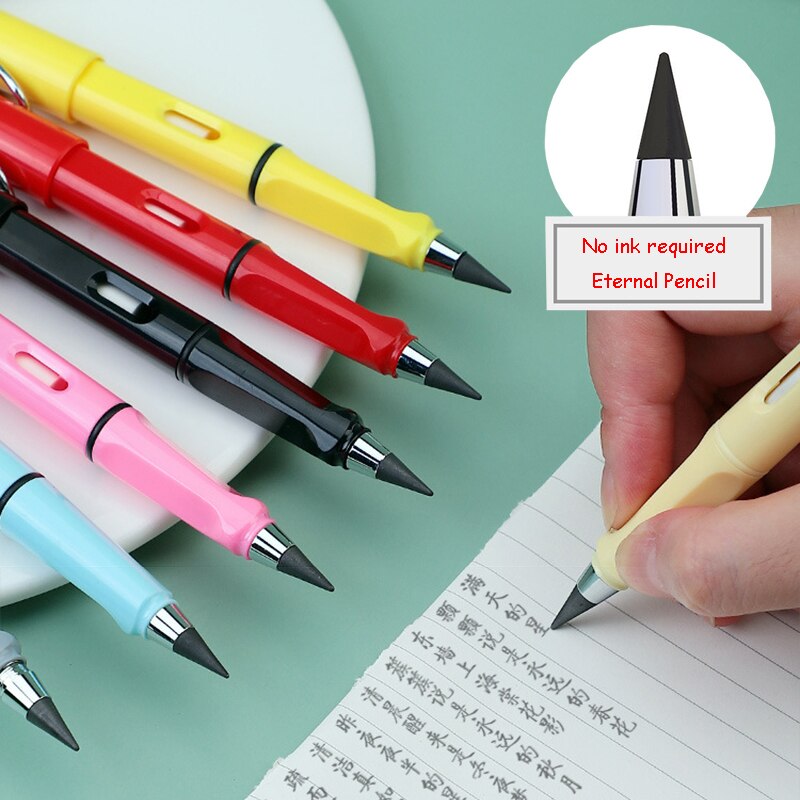 1Pcs Novelty Eeuwige Pen Onbeperkt Schrijven Potlood Geen Inkt Technologie Magic Potloden Schrijven Schets Schilderen Briefpapier