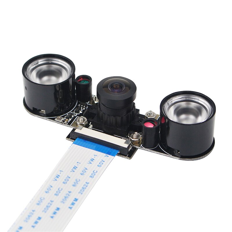 Fisheyes Raspberry Pi 4B 3B+ 3B Camera 130 160 Degree 5MP Night Vision Camera + Infrared Light Wide Angle RPI Camera