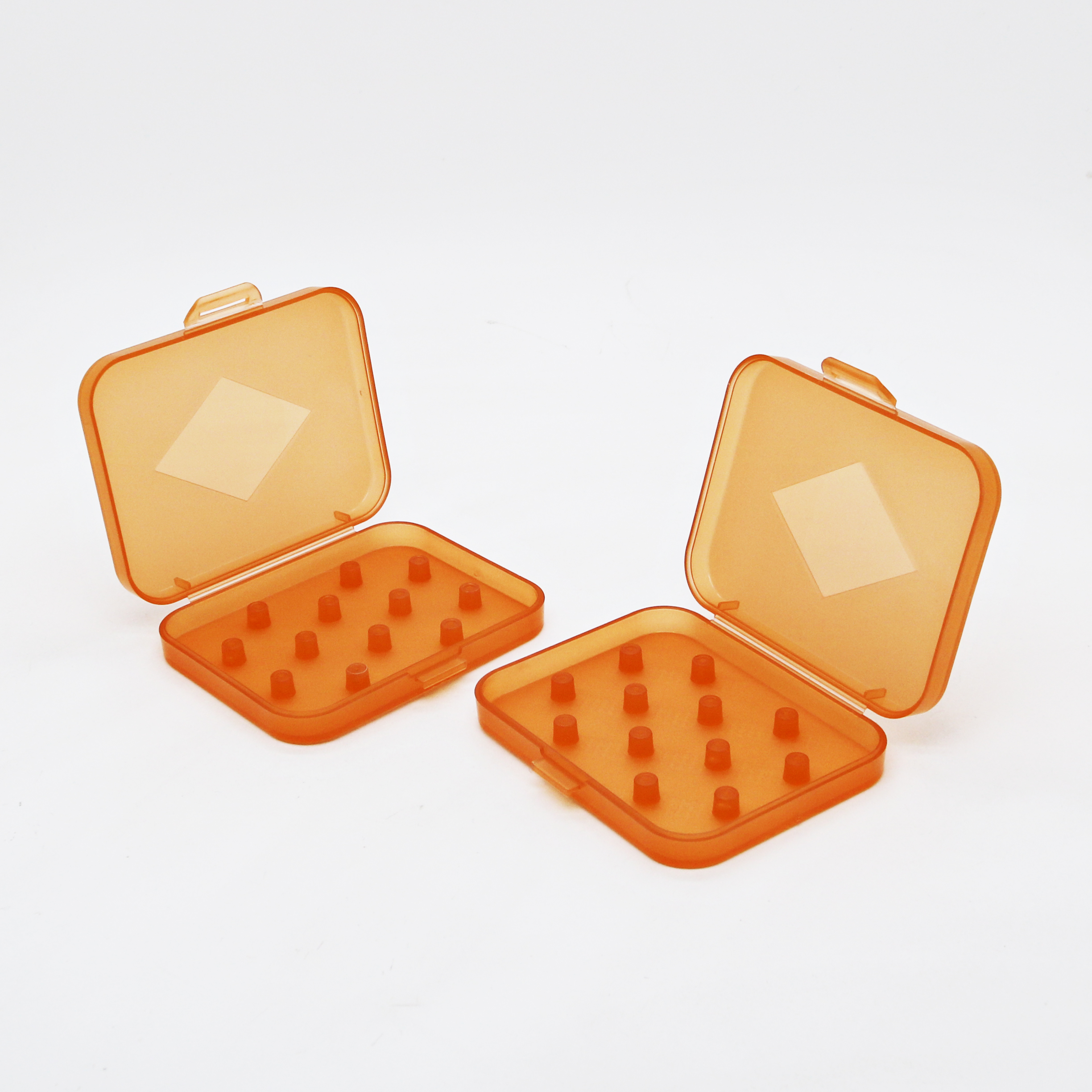 Caja de plástico para tapones para los oídos, caja de embalaje para tapones para los oídos, estuche de espuma viscoelástica, accesorios para auriculares, caja organizadora, bolsa de almacenamiento
