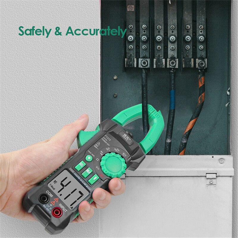 Mastfuyi FY212 / FY217 Digital Clamp Meter 600A AC Current AC/DC Voltage True RMS Auto Range VFD Capacitance NCV Tester Ammeter