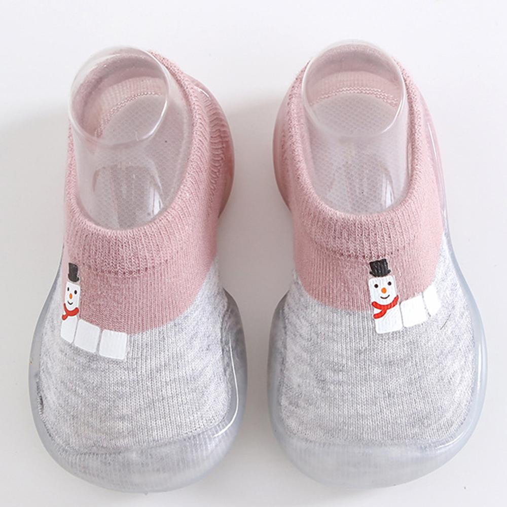 Baby toddler Shoes Cute Summer Baby Rubber Sole Anti Slip Socks Low-Cut Breathable Prewalker Shoes Color matching is interesting: Purple  Grey / 14