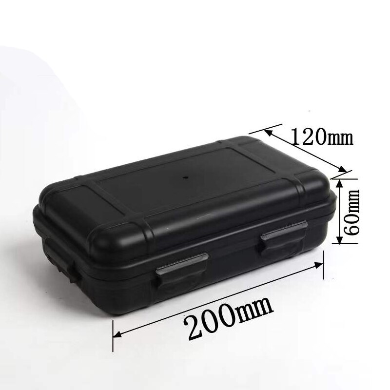 À prova de choque à prova dwaterproof água selado caixa de ferramentas segurança ao ar livre suprimentos acampamento armazenamento instrumento lockable seco com espuma: Large