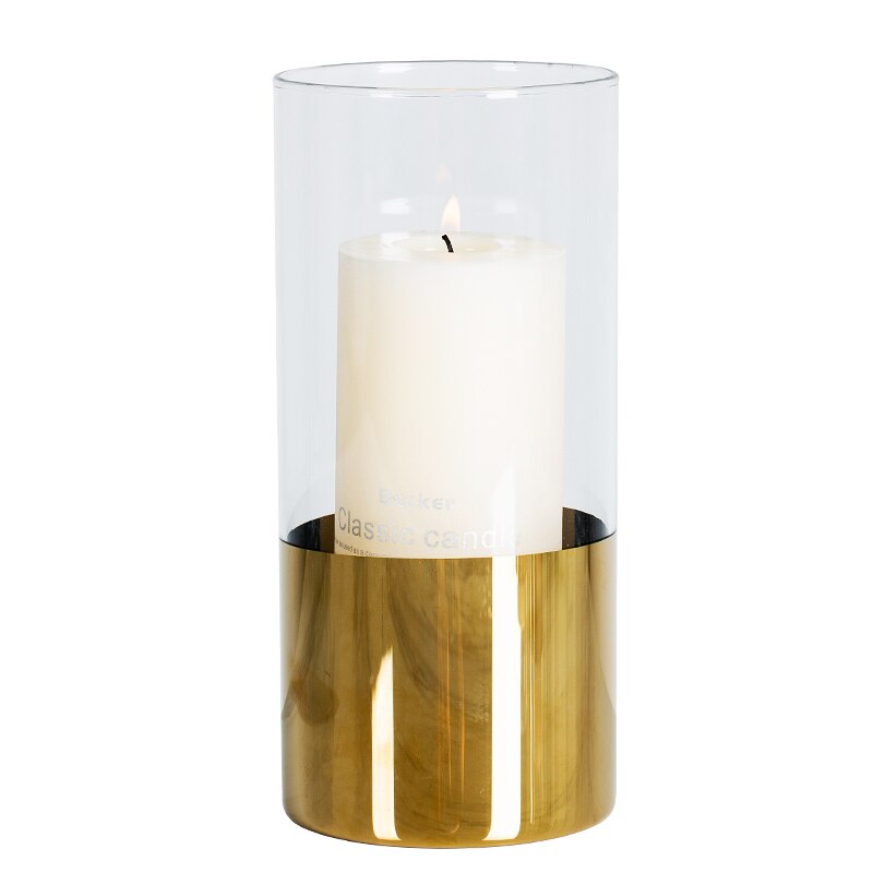 Oro nórdico moderno soportes para Velas de boda vela de jardín de al aire libre Porta Velas hogar Decoración BW50ZT