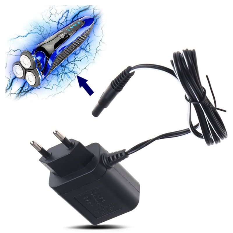 Cargador de afeitadoras eléctricas universales fuente de alimentación adaptador de cable de afeitar Enchufe europeo