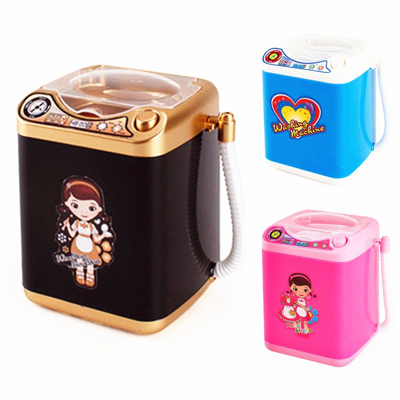 ELECTRIC MAKEUP BRUSH CLEANER SPINNER MACHINE - Electronic Mini Washing Machine Shape Automatic Makeup Brush Cleaner Dries Deep