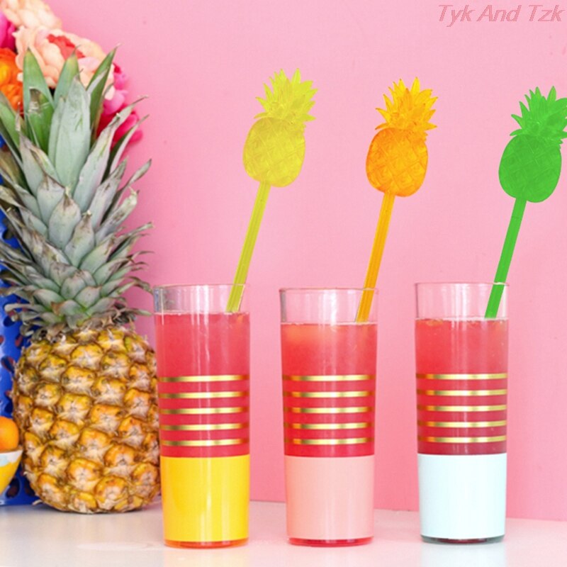 12 Stks/partij 17Cm Koffie Wijn Warhoofd Puddler Bar Ananas Cocktail ...